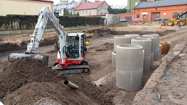 Trwa budowa budynku mieszkalnego na konińskiej Starówce
