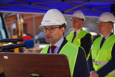 Wmurowanie kamienia węgielnego pod budowę budynku mieszkalnego wielorodzinnego przy ul. Wodnej/Grunwaldzkiej