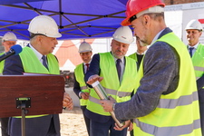 Wmurowanie kamienia węgielnego pod budowę budynku mieszkalnego wielorodzinnego przy ul. Wodnej/Grunwaldzkiej